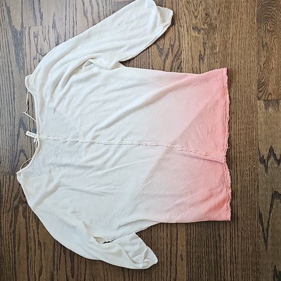 We The Free White and Pink Long Sleeve Tee - Picture 5 of 6